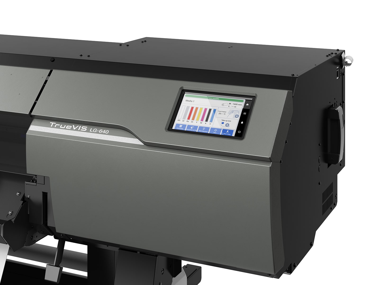 Roland TrueVIS LG – Plotter de impresión y corte – pantalla de control