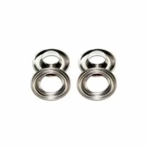 Ollado + arandela metal nickel 8 mm. Paq. 500 unidades