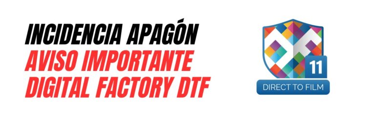 Información importante sobre software DIGITAL FACTORY DTF