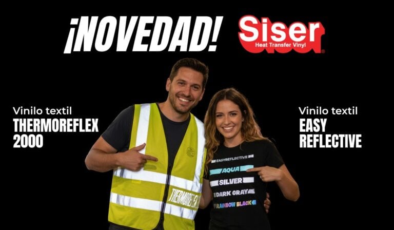 Descubre los nuevos vinilos Siser ThermoReflex 2000 y Easy Reflective en M2M. Aporta seguridad, visibilidad y diseño profesional a tus prendas y accesorios con la calidad garantizada de Siser.