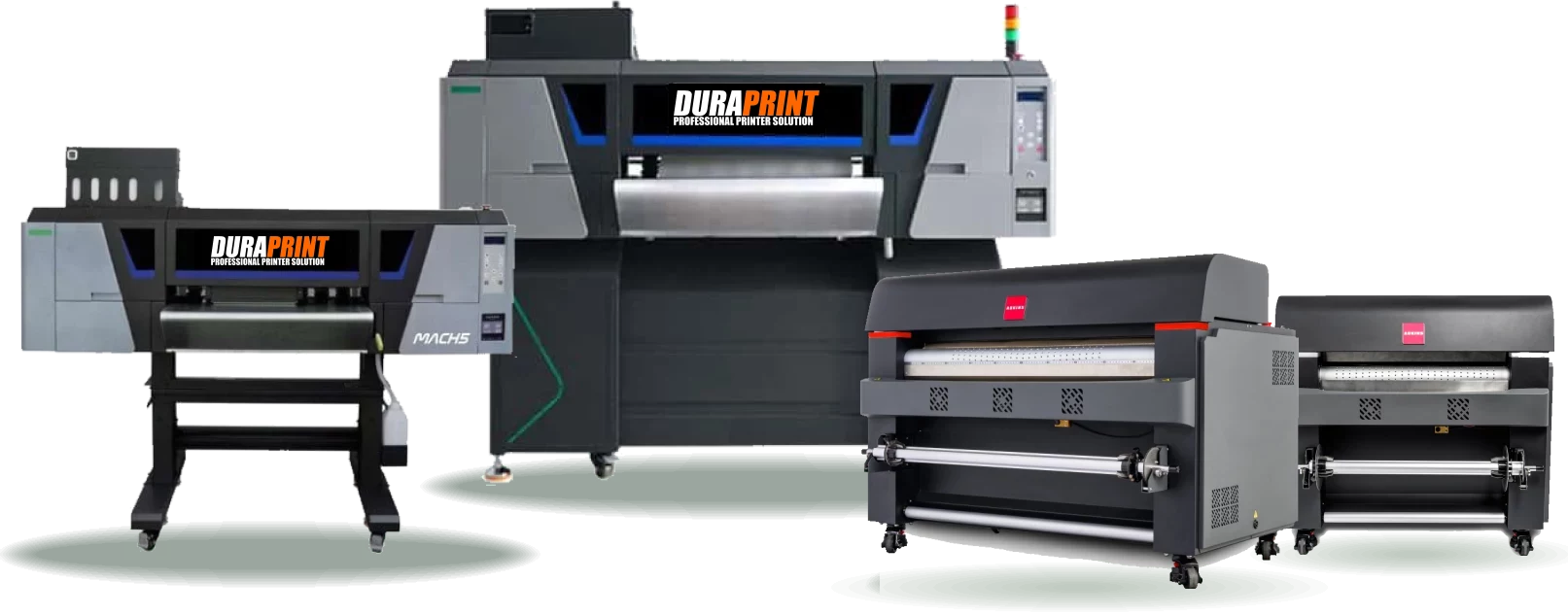 Impresoras DTF Duraprint MACH_4 y MACH_5 y hornos DTF Mini Pro 600 y Mini Pro 900